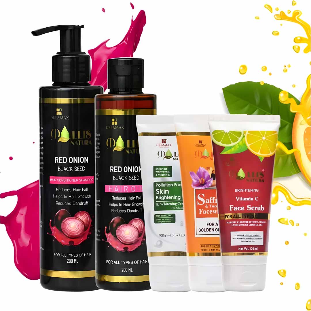 Mollis Natura All In One Best Skin & Hair Care Combo
