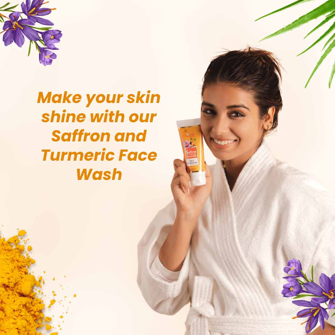 Mollis Natura Saffron and Turmeric Anti Acne Face Wash 100ML